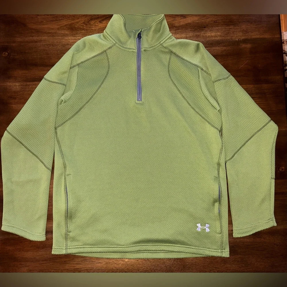 Mens Under Armour 1/4 Zip Pullover Medium All Season Gear Loose Fit